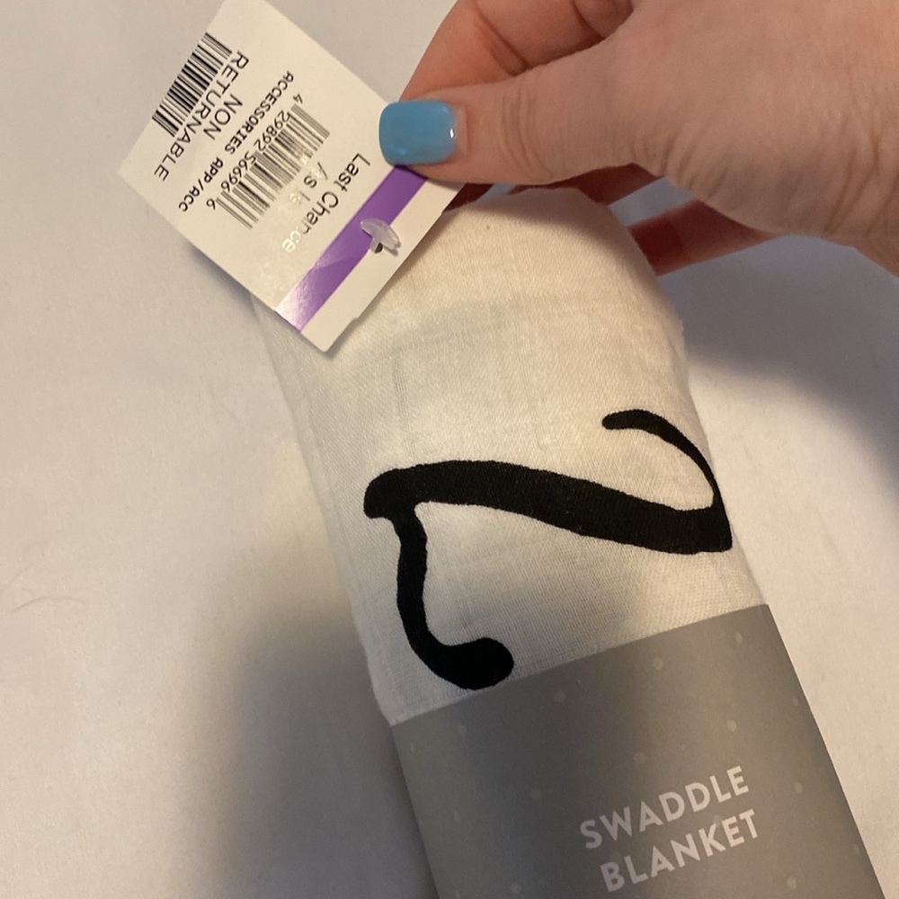 NWT Nordstrom Nursing and Car Seat Cover and Number Swaddle Blanket - Picture 9 of 11